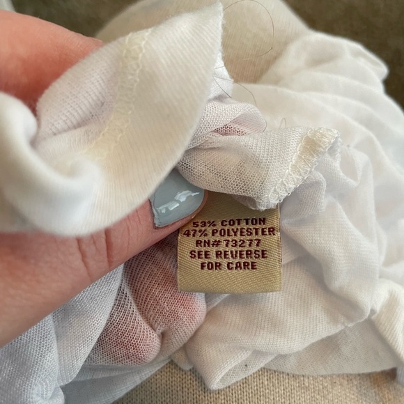 Mudd slightly sheer white basics tee M - Picture 5 of 5